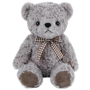 Orsacchiotto di Peluche Classico di Alta Qualità, Giocattoli Morbidi con Cravatta a Quadretti Vintage <span class=keywords><strong>per</strong></span> Bambini e <span class=keywords><strong>Neonati</strong></span>, Regalo di Compleanno, Bambola da Letto - Product Image 1