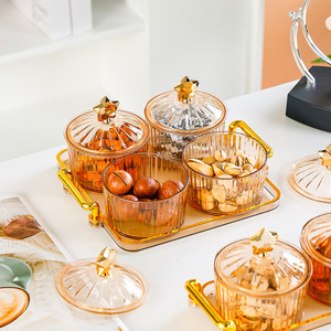 Juego de platos para refrigerios con tapa hermética en forma de cilindro para almacenamiento de alimentos para fiestas 9651 - Product Image 2