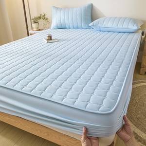 Protector de colchón <span class=keywords><strong>Simmons</strong></span> antideslizante grueso a prueba de polvo todo incluido funda de cama acolchada impermeable hogar cuatro soja hecha sólida - Product Image 6