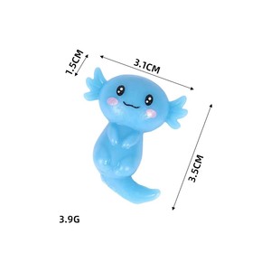 Squishy Axolotl Multicolore en TPR Souple - Jouet Anti-Stress à Rebond Lent pour Enfants et Adultes, Jouet Sensoriel et Cadeaux de Fête - Product Image 1