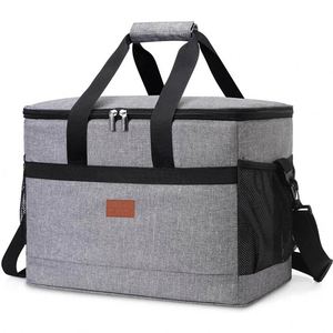 Soft Cooler Bag with Hard Liner Large Insulated Picnic Lunch Bag Box Cooling Bag for Camping Family Outdoor Activities - Product Image 3