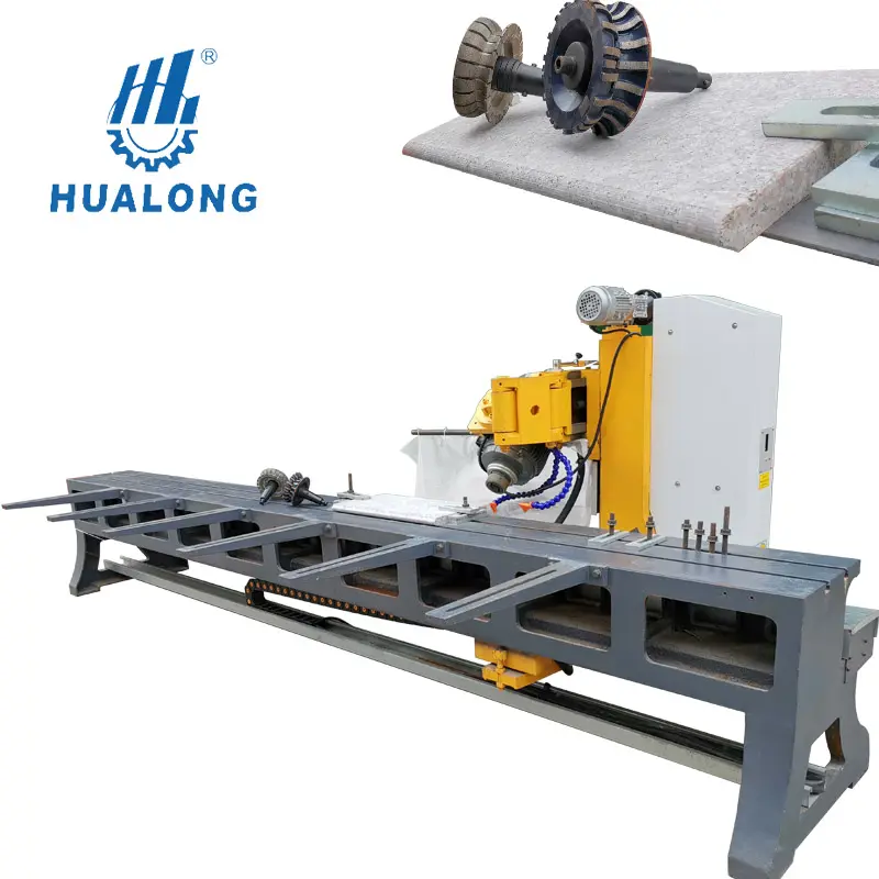 Hualong CE pierre machines HLS-3800 granit Quartz marbre pierre bord 45 degrés chanfreinage coupe profilage carrelage Cutter Machine