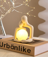 Nouvel Arrivage Professionnel : Ornement Nordique Abstrait en Céramique, Figurine de Couple, Veilleuse pour Salon, Chambre et Entrée