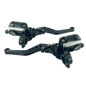 ชุดอัพเกรดเบรกดิสก์ไฮดรอลิกแบบปรับได้ 7/8 นิ้ว สำหรับมอเตอร์ไซค์โมจิ  วัสดุอะลูมิเนียม CNC พร้อมปั๊มเบรกและคลัตช์ สีแดง น้ำเงิน เงิน เขียว - Product Image 5