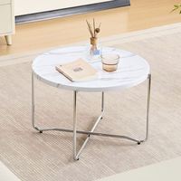 Table d'appoint moderne en MDF, table basse ronde, table centrale pour hall d'hôtel, fabrication OEM