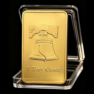 Moneda Conmemorativa de Doble Cara, Campana de la Libertad de Filadelfia, Chapada en Oro, Barra de Oro de 1 Onza Troy, Medalla Conmemorativa de Oro - Product Image 3