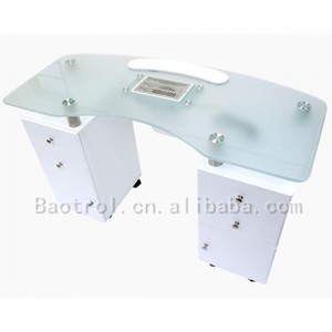 Mesa de Manicura de Piedra Artificial Duradera de Diseño Simple The <span class=keywords><strong>Hague</strong></span> con Lámpara - Product Image 4