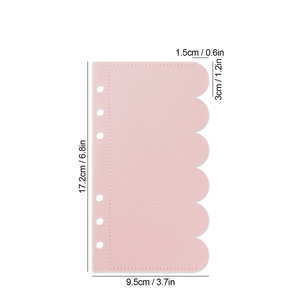 A6 Macaron Spar-Challenge Geldumschläge Notizbuch-Trennblätter B-Blumen-Budget-Ordner PP Geldspar-Ordner Geldbörse Geldumschlag - Product Image 6