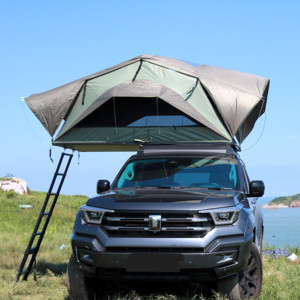 Tente de toit souple pour l'extérieur <span class=keywords><strong>avec</strong></span> conception coupe-vent, couche de tissu robuste pour les voyages en véhicule tout-terrain - Product Image 6