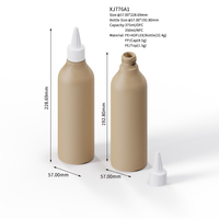 Plastic 90ml 150ml 250ml 350ml HDPE Soft Touch Squeeze Lotion Container Hair Oil Applicator Nozzle Bottle for Skin Care Products