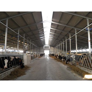 Piccolo Stalla Prefabbricata per Bestiame / Capannone per Mucche con Telaio in Acciaio Zincato e Materiali Metallici - Product Image 2
