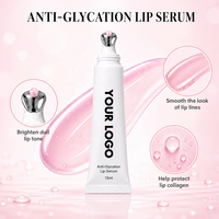 Sérum Lèvres Anti-Glycation Végétalien Marque Blanche 5 Couleurs Brillant à Lèvres Hydratant Longue Durée Soin des Lèvres 15ml