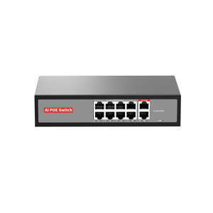 Commutateur PoE Gigabit 8 ports de haute qualité Commutateurs réseau non gérés avec 2 ports de liaison montante 10/100/1000Mbps pour caméra IP - Product Image 4