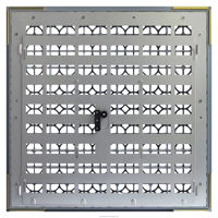 Lingding Steel Perfo rated 30-65% Rate Einstellbare Zugangs bodenplatten Anti statische Lüfter kompatible Rechen zentrum Kalt gang kühlung