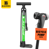 Pompe à vélo portable BAIMEI, gonfleur d'air compact pour VTT, vélo de route, pneu de voiture, cyclisme en plein air