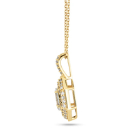 Collier en diamants pavés créés en laboratoire Gemnel pour femmes, bijoux éthiques et durables