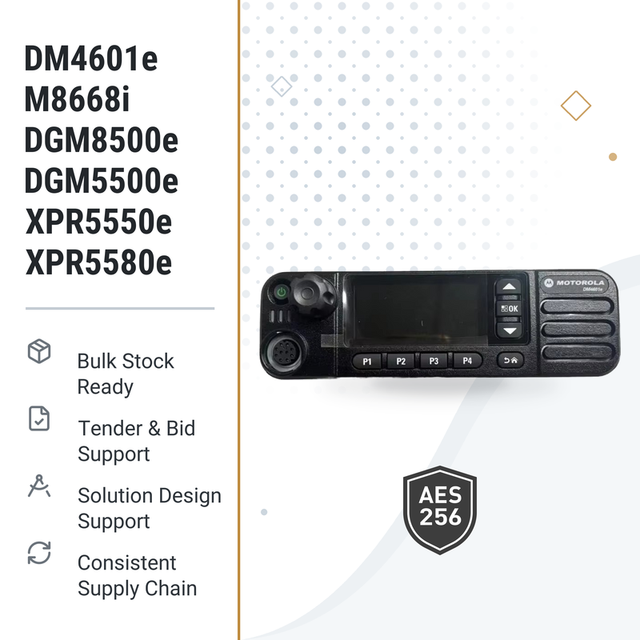 Two Way Radio Motorola XPR5580e DM4601e XiR M8668i DGM8500e DGM5500e XPR5550e Walkie Talkie Antenna Headset UHF VHF Mobile Radio
