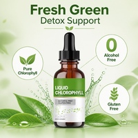 YanNIOEM Gouttes liquides de chlorophylle 60 ml pour adultes, santé de la peau, stimulation de l'énergie, soutien digestif et immunitaire