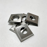 Plaquettes de coupe TCT indexables remplaçables Telos 14x14x2.0mm, haute dureté, pour lames de raboteuse spirale pour têtes de coupe spirale