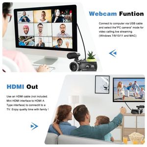 Meilleures ventes 2024 NOUVEAU Mini caméscope numérique Full HD <span class=keywords><strong>NXCAM</strong></span> 4K avec zoom numérique 18X MicroSD jusqu'à 512G pour la photographie - Product Image 6