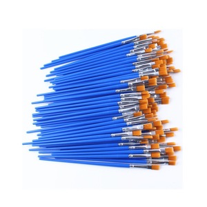 BOMEIJIA Lot de pinceaux simples pour <span class=keywords><strong>peinture</strong></span> acrylique, aquarelle, huile, manche en plastique, <span class=keywords><strong>pinceau</strong></span> plat pour la <span class=keywords><strong>peinture</strong></span> - Product Image 2