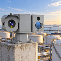 Caméra de surveillance thermique longue portée pour pipeline, vision nocturne, surveillance périmétrique PTZ, carte SD
