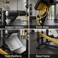 Banc d'hyperextension réglable SK, Chaise romaine, Machine d'extension dorsale, Équipement de fitness pour la maison et les clubs, Vente directe usine