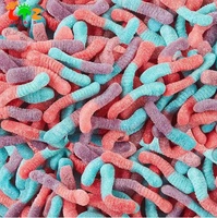 Bronfabriek OEM Kogelvormige Gummy Bears & Snoepjes Aanpasbaar in Kleur, Smaak en Verpakking. Bewaring op Kamertemperatuur.