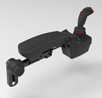 Boîtes de commande de joystick pour accoudoirs de chargeuse CITOON - Réglables multi-axes en alliage plastique, robustes tout-terrain, garantie 1 an