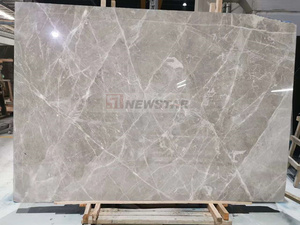 Marbre gris clair naturel de luxe, marbre décoratif pour salon, fond mural, marbre <span class=keywords><strong>italien</strong></span> poli, texture grise - Product Image 5