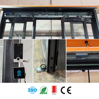 Porte automatique d'entrée de supermarché, porte coulissante automatique à double battant, porte coulissante automatique pour devanture de magasin