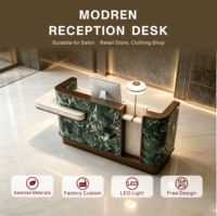 Bureau de réception moderne et durable en bois Yimutang, panneau carré réglable, pour magasin de vêtements, entreprise, hôtel, bar, salon de beauté, club