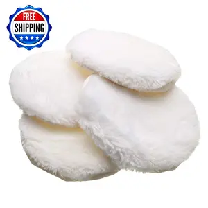 USA Warehouse Versand Within24h 6 Pack 7 in Wolle Polieren Polieren Wachsen Motorhauben Auto puffer Polierer Radpads