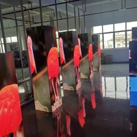 Mur vidéo à quatre côtés sans bordure, écran LED en forme de colonne de coin à 90 degrés, cube