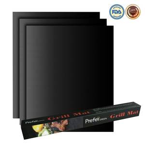 Tapis de cuisson en <span class=keywords><strong>silicone</strong></span> YCW pour <span class=keywords><strong>barbecue</strong></span> 40x33cm, résistant à la chaleur, pour charbon de bois, pique-nique en extérieur, accessoires de <span class=keywords><strong>barbecue</strong></span> - Product Image 3