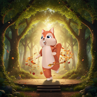 Nouveau Costume Gonflable Unisexe de Mascotte Écureuil de Dessin Animé, Drôle pour Halloween, Fête de Carnaval Adulte, Combinaison Gonflable pour Couple