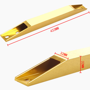 Barre d'équilibrage en aluminium 433 mm x 32 mm rectangulaire pour modèles Honda Civic BEAKS - Product Image 1