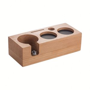Estación de Apisonado, Soporte de Madera para Apisonador de Espresso, Base de Almacenamiento de Herramientas para Cafetera - Product Image 1