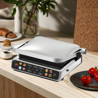 Grill de contact détachable Wi-Fi à double face, polyvalent, doté d'un côté de grillade professionnel et d'un côté plat polyvalent