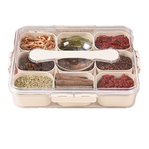 Rectangular Snack <b>Box</b> with Lid Handle <b>Folding</b> Portable Fridge Organizer for Veggie Candy Party Travel Picnic for Organizing Food - Product Image 3