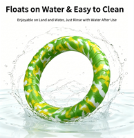 Juguete Ecológico para Perros con Anillo de Tracción de EVA, Alta Flotabilidad, Fácil de Limpiar, Interactivo, para Entrenamiento, Juego de Buscar y Masticar, para Jugar en el Agua