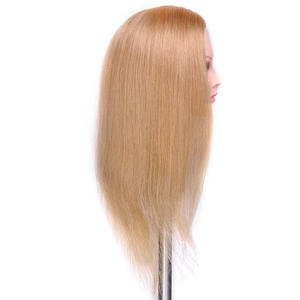หุ่นผมมนุษย์100สีบลอนด์, <span class=keywords><strong>หัว</strong></span>หุ่นสำหรับฝึกทำผมหุ่นสำหรับฝึกทำผมผู้หญิง - Product Image 4