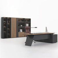 High-End Executive Boss Desk semplice moderno Designer presidente scrivania ufficio Set pannello di legno per Manager