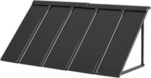 Mái hiên kim loại cố định 56x24 in, cửa sổ mái hiên, mái hiên khung thép tam giác ổn định - Product Image 3