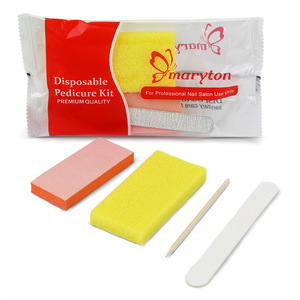 US Free Shipping 200Sets/Case Nail File and Buffer Disposable Manicure <b>Pedicure</b> <b>Set</b> - Product Image 1