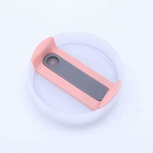 Gobelet isotherme réutilisable en acier inoxydable de 40 oz avec poignée et couvercle à paille, personnalisable avec logo, écologique et compatible porte-gobelet - Product Image 2