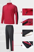 2024 vente en gros nouveau Design Polyester football demi-zip veste Club équipe Logo Sport Football survêtement porter ensemble