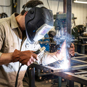 Guantes de Trabajo de Cuero Grueso Resistentes al Desgaste y a las Roturas para Construcción, Reparación de Automóviles, Jardinería, Guantes de Seguridad Multiusos - Product Image 4