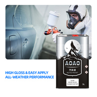 Revêtement liquide acrylique haute brillance effet miroir avec protection UV pour application par pulvérisation sur carrosserie automobile, peinture marine et meubles.