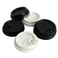 Couvre-gobelets jetables 80mm/90mm pour café à emporter – Couvercles en plastique PP/PS pour gobelets à café chauds/froids en papier ou en plastique